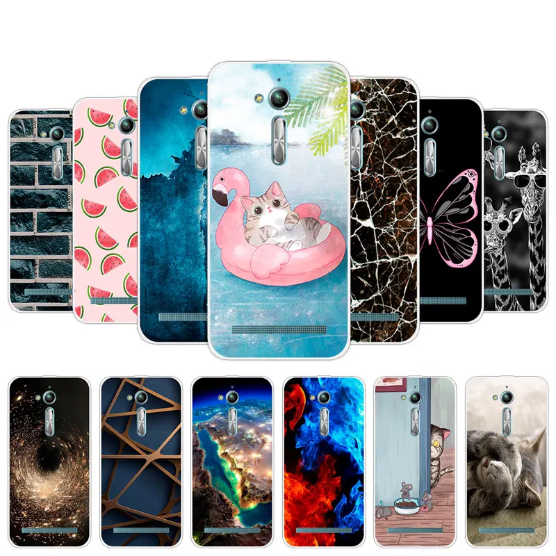 Чехол для Asus Zenfone Go TV Flower Dog Для ZB500kl zb500кг мягкий силиконовый чехол DIY go tv 550kl |
