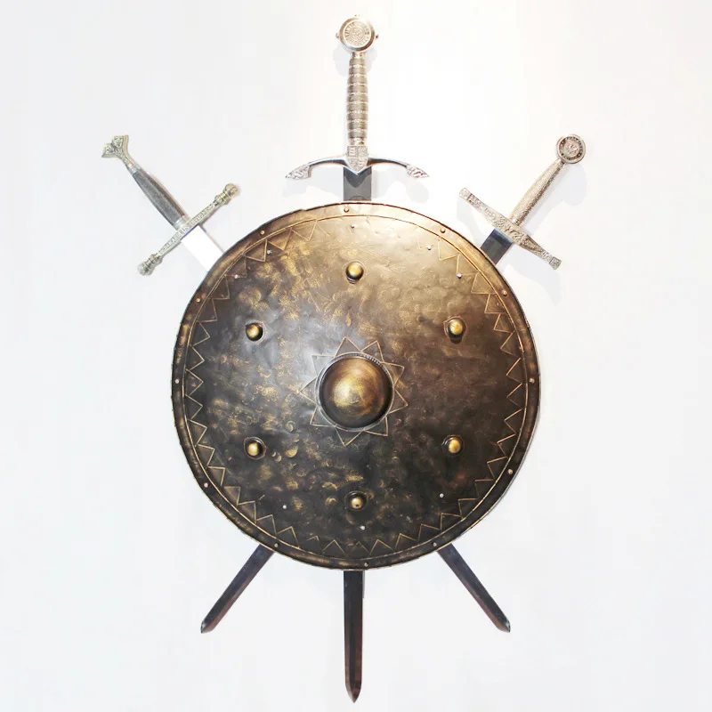 Винтажный щит с мечом металлические поделки/Европейские настенные подвески/бар