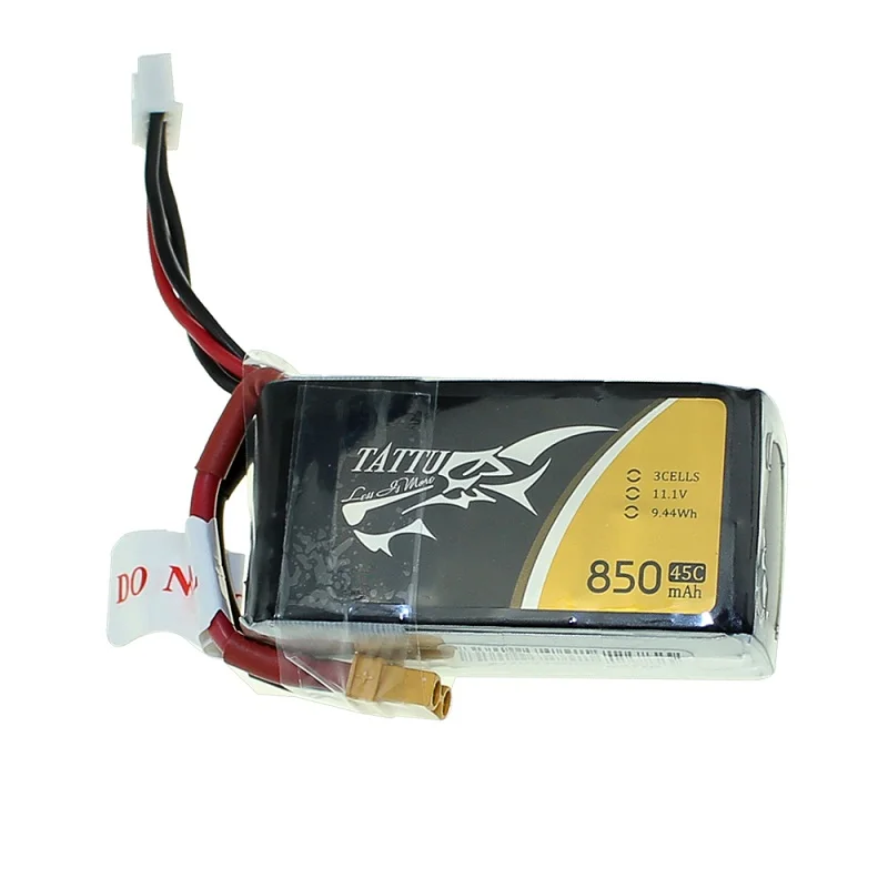 Литий-полимерный аккумулятор tattu 2S 3S 4S 450mAh 850mAh 45C 75C XT30 Plug Violence литий-полимерный аккумулятор для квадрокоптера FPV Racing Drone