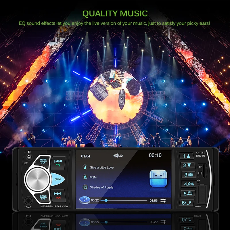 Автомагнитола Onever 12 В Bluetooth 1 din|Автомобильные радиоприемники| |