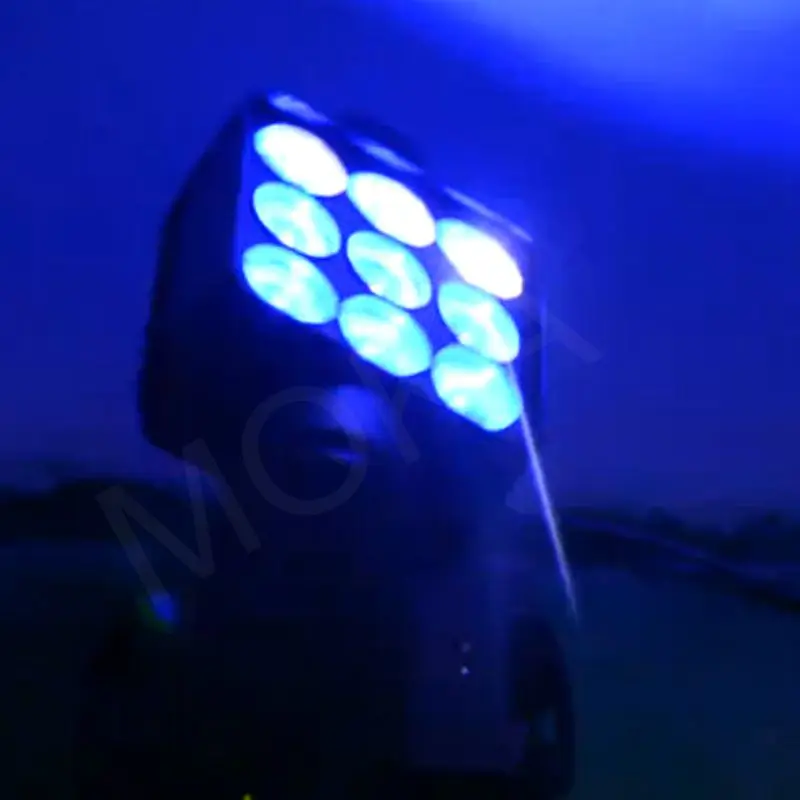 2 шт. 9x10 Вт Светодиодная матричная лампа Led Moving Head Wash Light RGB DJ оборудование для