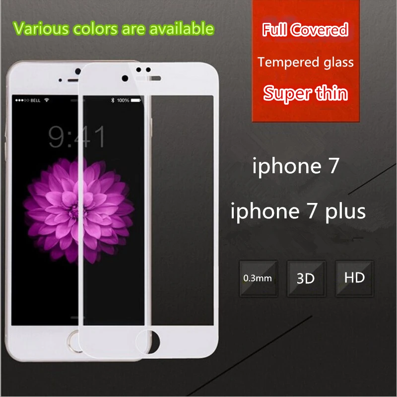 Полный Покрыты Экран Протектор Волокна 3D Закаленное стекло HD Фильм Стекло Для
