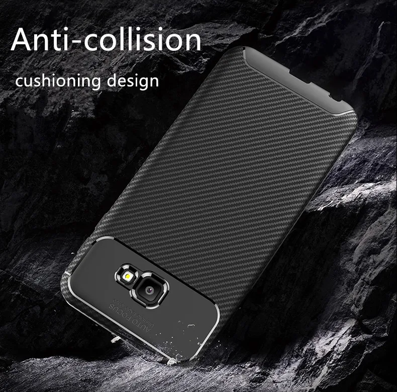 For Samsung Galaxy J4 Plus Core Case Cover Luxury Shockproof Carbon High Quality Soft TPU Silicone Back Funda | Мобильные телефоны
