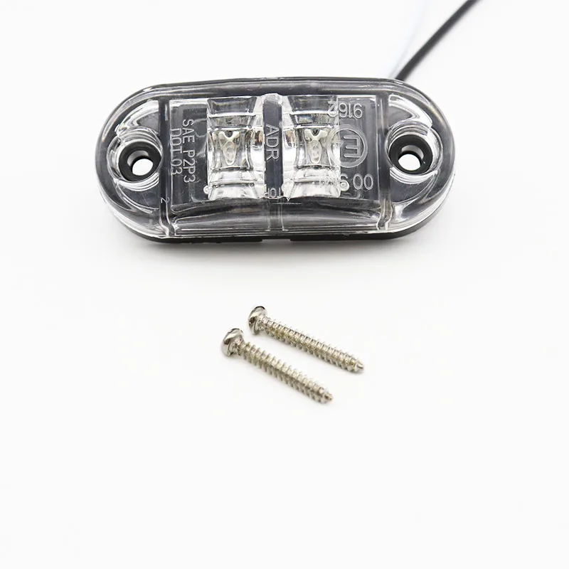 Светодиодный боковой габаритный фонарь для автомобиля 2 шт. 12 В 24 Предупреждение