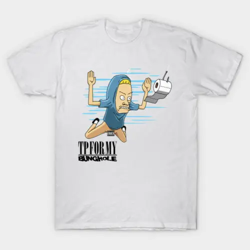 Забавная белая футболка Nirvana Cover Parody Beavis и Butthead TP Для My Bunghole|Мужские футболки| |