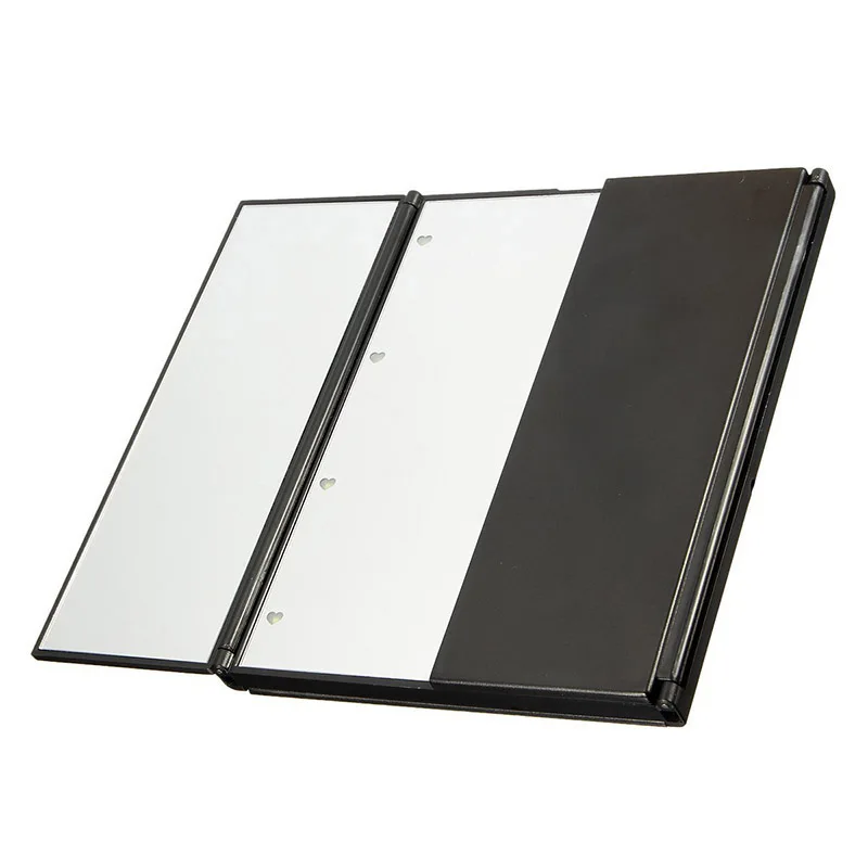 2018 зеркало для макияжа 8 светодио дный свет Tri-Fold подсветкой Складная составляют