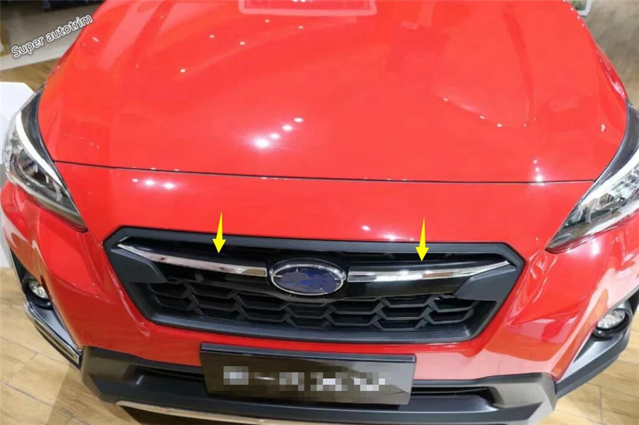 Накладки на переднюю решетку радиатора для Subaru XV Crosstrek 2017 2018 2019 2020 ABS|Хромирование|