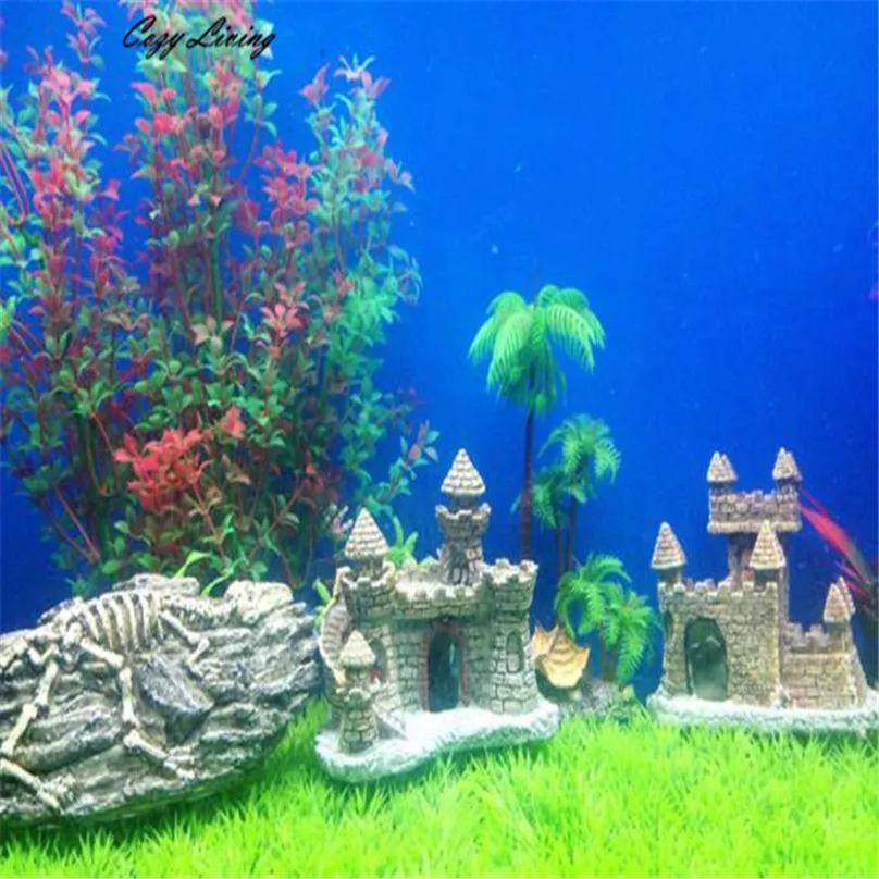 11 5x10x6 5 см аквариум мультфильм смолы замки для аквариума замок украшения башня
