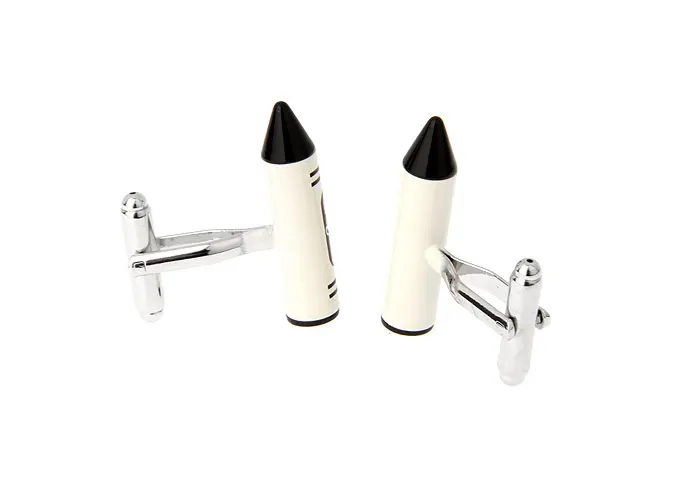 iGame Crayon Cuff Links White Color Novelty Pencil Design Quality Brass Material Free Shipping | Украшения и аксессуары