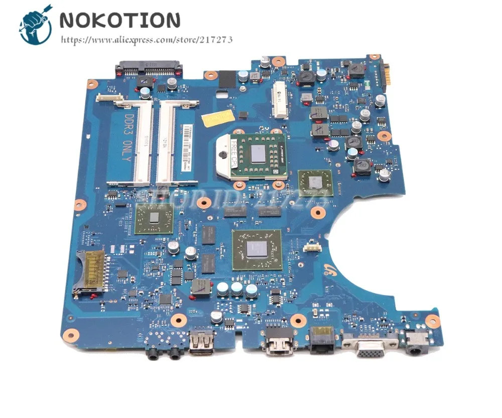 NOKOTION материнская плата для ноутбука Samsung R525 DDR3 HD6600M 1 гб бесплатные цп с