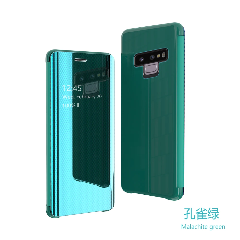 Зеркальный умный флип-чехол для samsung Galaxy S9 S8 Plus S7 S7Edge Note 8 9 вертикальный зеркальный защитный чехол-подставка для телефона