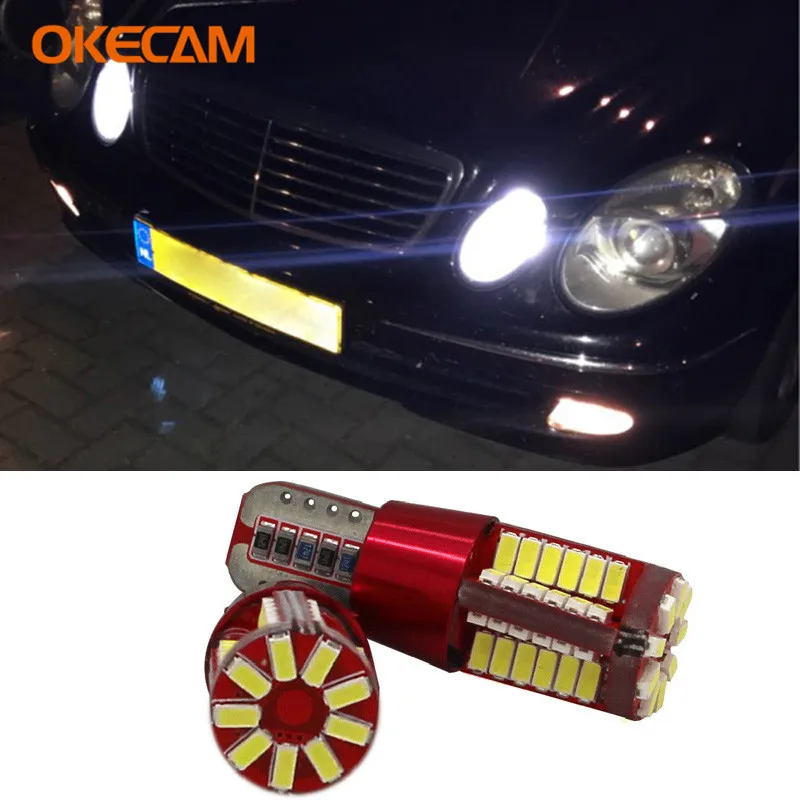 Светодиодные парковочные огни CANBUS T10 W5W для Mercedes Benz W203 W204 W211 W124 W210 W202 W220 W164 W222 X204 2