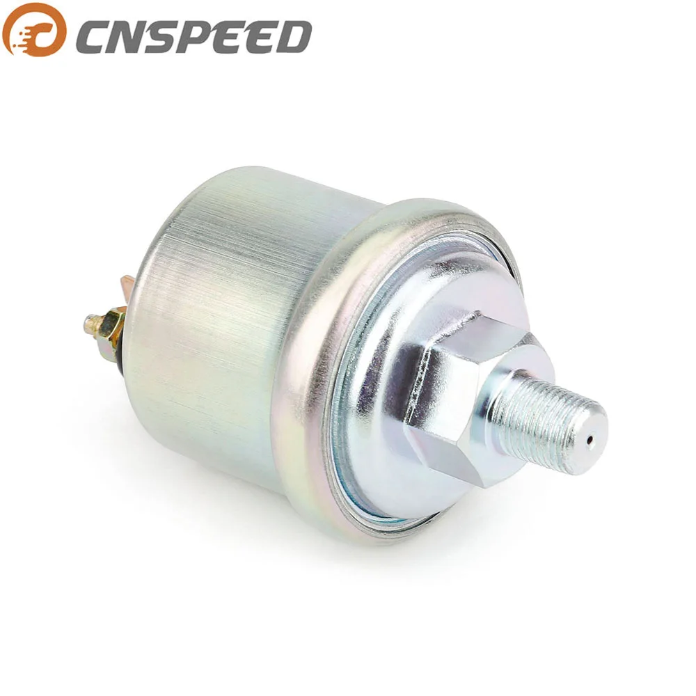 CNSPEED 12 в 1/8NPT датчик давления масла Замена любой цифровой широкополосный датчик давления масла Датчик давления масла серебро