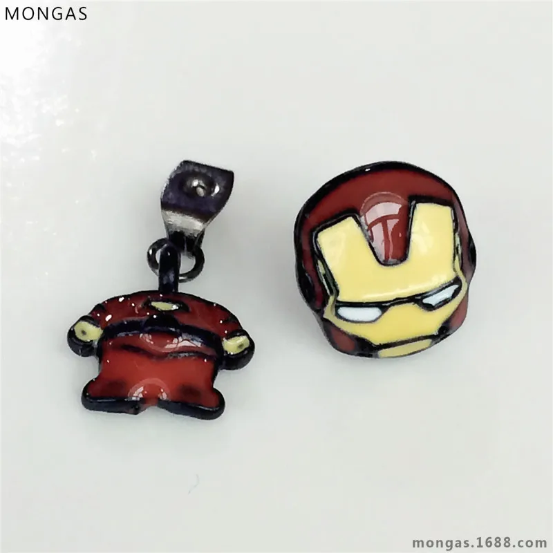 Мультфильм marvel герой комиксов marvel для косплея Железного человека серьги Бэтмен мини милые серьги-гвоздики с животными мужские серьги дети bijoux