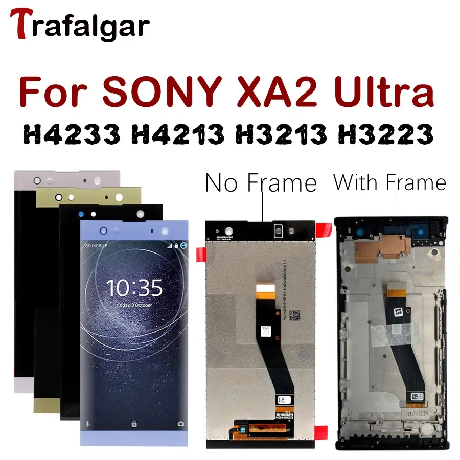 Для 6," sony XA2 ультра ЖК-дисплей сенсорный экран дигитайзер H4233 H4213 H3213 H3223 для sony Xperia XA2 ультра ЖК C8 Замена