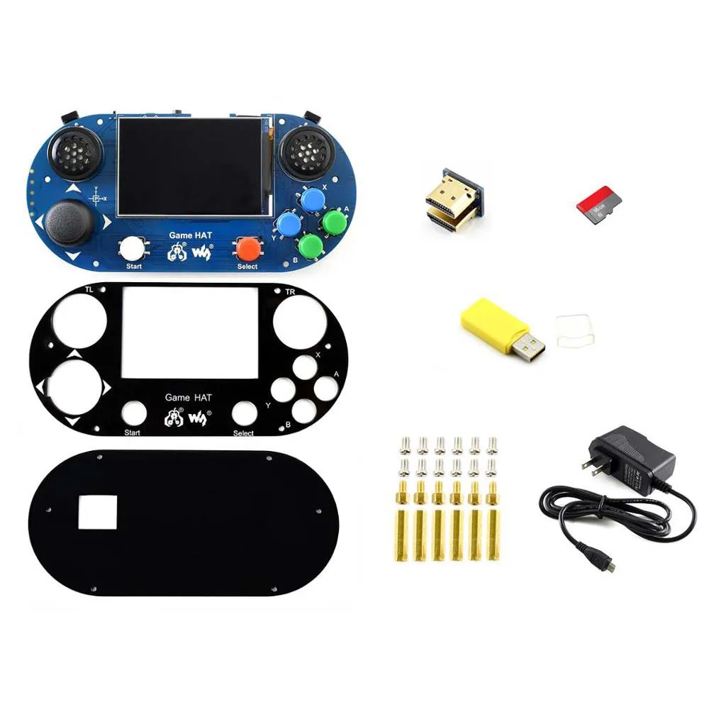 Набор аксессуаров(тип G) для Raspberry Pi, в том числе игровая шляпа, карта Micro SD, адаптер питания и т. д