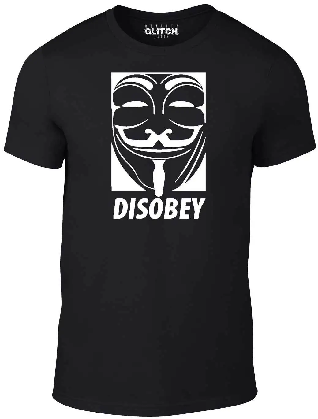 Ослушаться анонимный anon футболка Vendetta Размеры 4XL 5XL мужские большие размеры