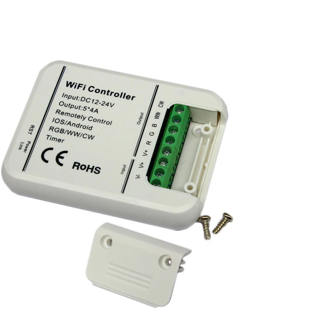 Светодиодный контроллер RGB/WW/CW Wifi 5 каналов 16 миллионов цветов управление