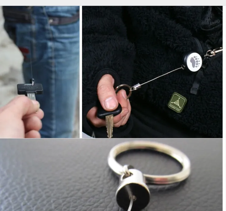 EDCGear открытый стальной трос охранный брелок Сталкер мягкий корпус Тактический