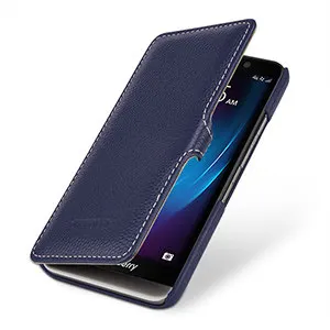 Синий Чехол из натуральной кожи для BlackBerry Z30, флип-чехол для BlackBerry Z30, кожаный чехол с магнитной застежкой+ Бесплатный подарок - Цвет: Синий