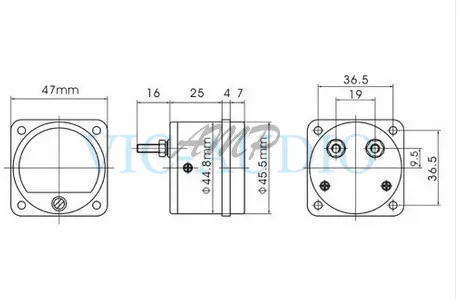 DIY Аудио Аксессуары для усилителей мини-измеритель DC200MA DC100MA Амперметр DC100MV