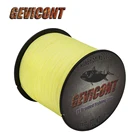 Леска для ловли карпа, 100-2000 м, ПЭ, плетеная, многонитевая, желтая, 8 нитей, для морской рыбалки