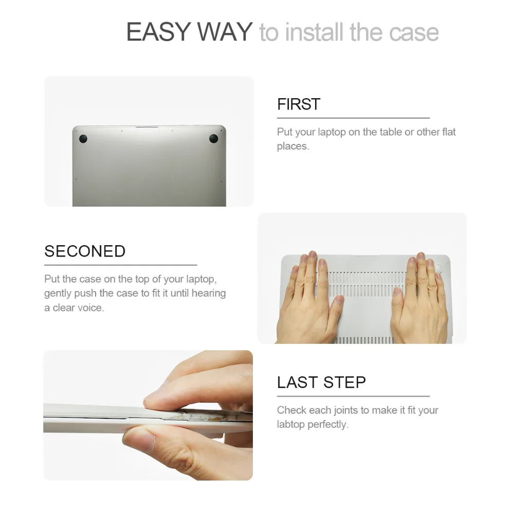 Новый горячий Кристальный чехол для Apple Macbook Air Pro Retina 11 12 13 15 ноутбука сумка Mac book 3