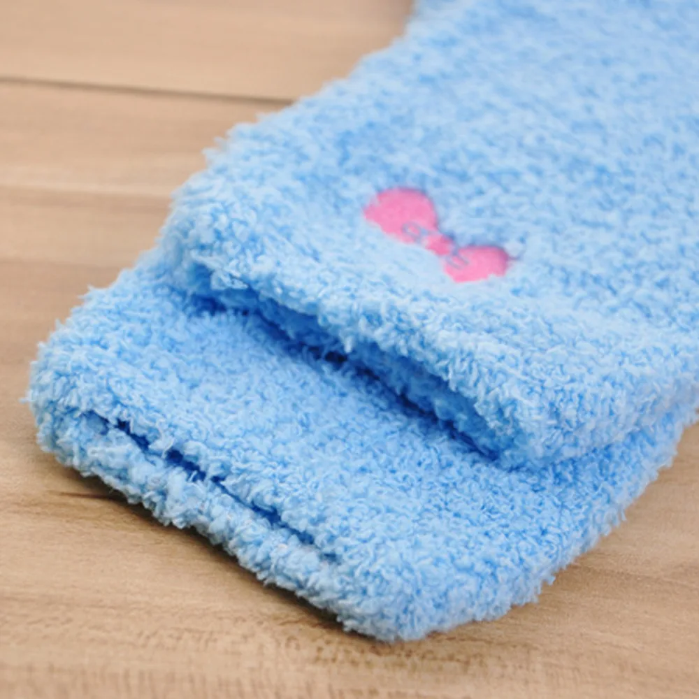 Новые женские зимние мягкие теплые пушистые пижамные носки утепленные бархатные