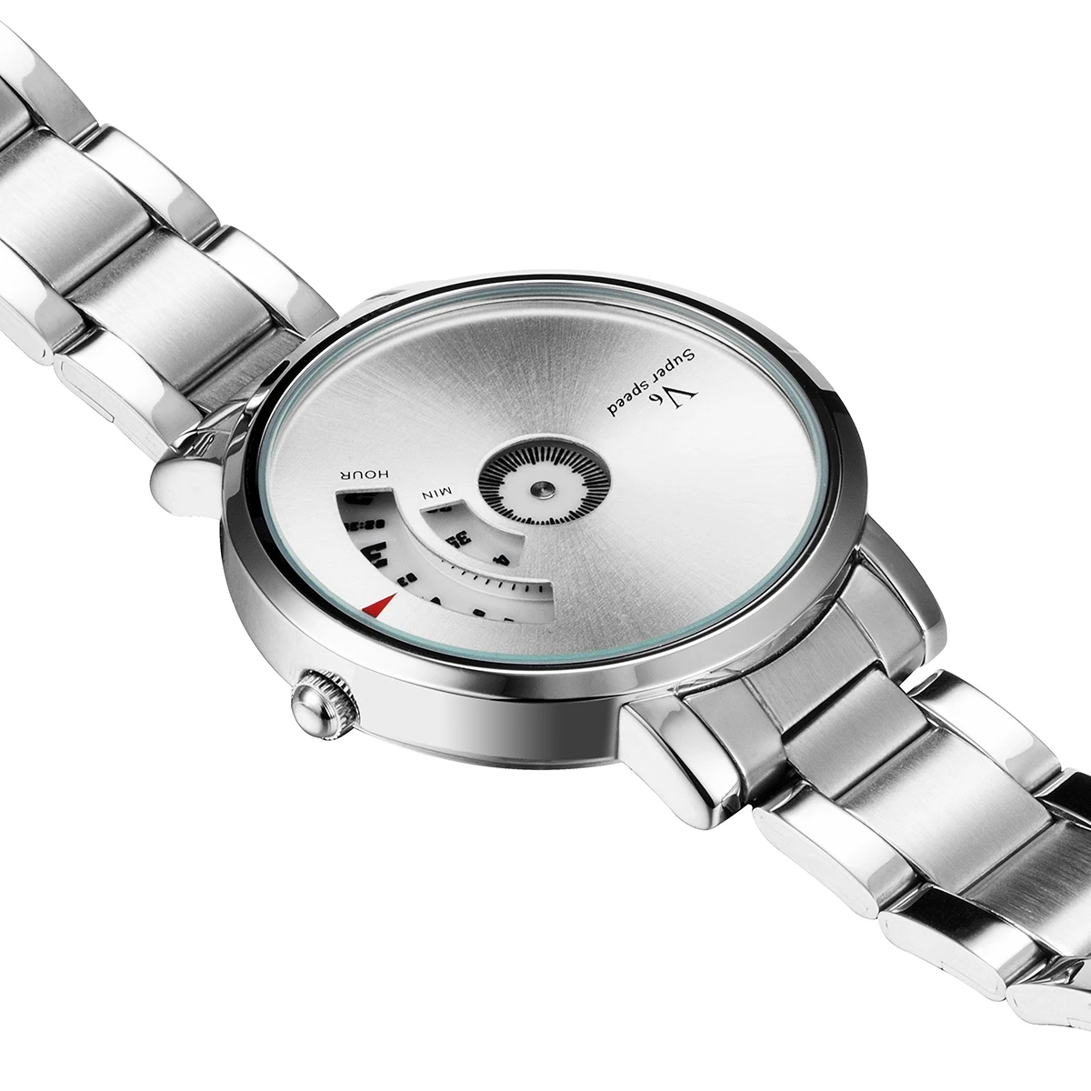 Мужские наручные часы V6 винтажные с поворотом водонепроницаемые кварцевые