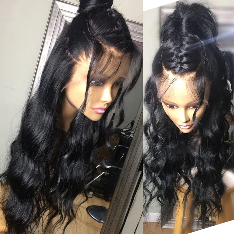 Черные бесклеевые объемные волнистые предварительно выщипывающиеся полные