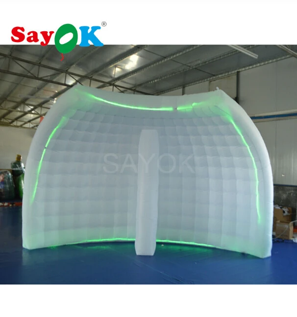 

L4xH2.5m Inflatable Photo Booth Portable Photo Background Led Wall with Led Light Strip for Wedding Party Events