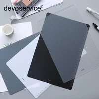 2018 hot sale real simple for creative pad student writing small fresh pp plastic board exam plate clip report office supplies