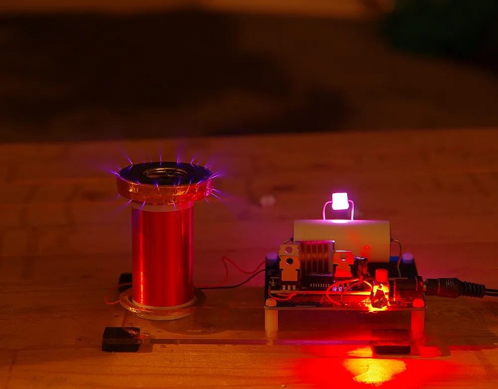 Tesla coil Удивительный мигающий генератор Маркс обучающий эксперимент|generator
