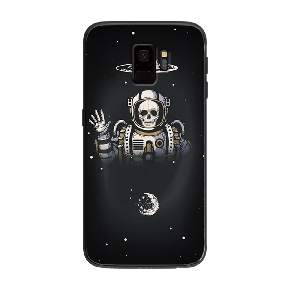 Роза астронавтов to the moon для samsung Galaxy A5 A6 A7 A8 A9 2018 2019 плюс M10 M20 M30 мягкий чехол