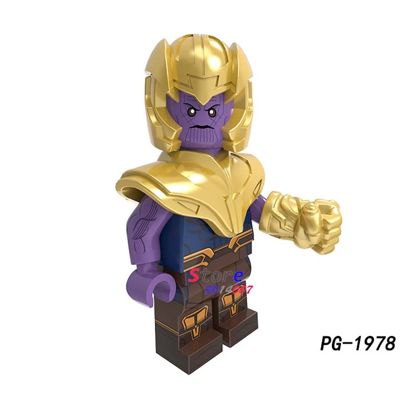 PG1978 Один Мстители Marvel эндшпиль танос Росомаха Халк Бастер Веном Росомаха носорог дерево человек фигурка Тора строительные блоки детские игрушки - Цвет: PG1978