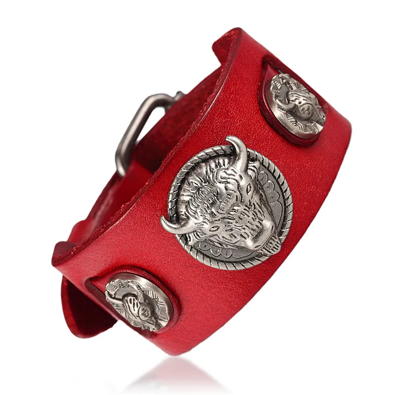 Мужские и женские браслеты из натуральной кожи в стиле ретро|bracelet male|bracelet hommeride to