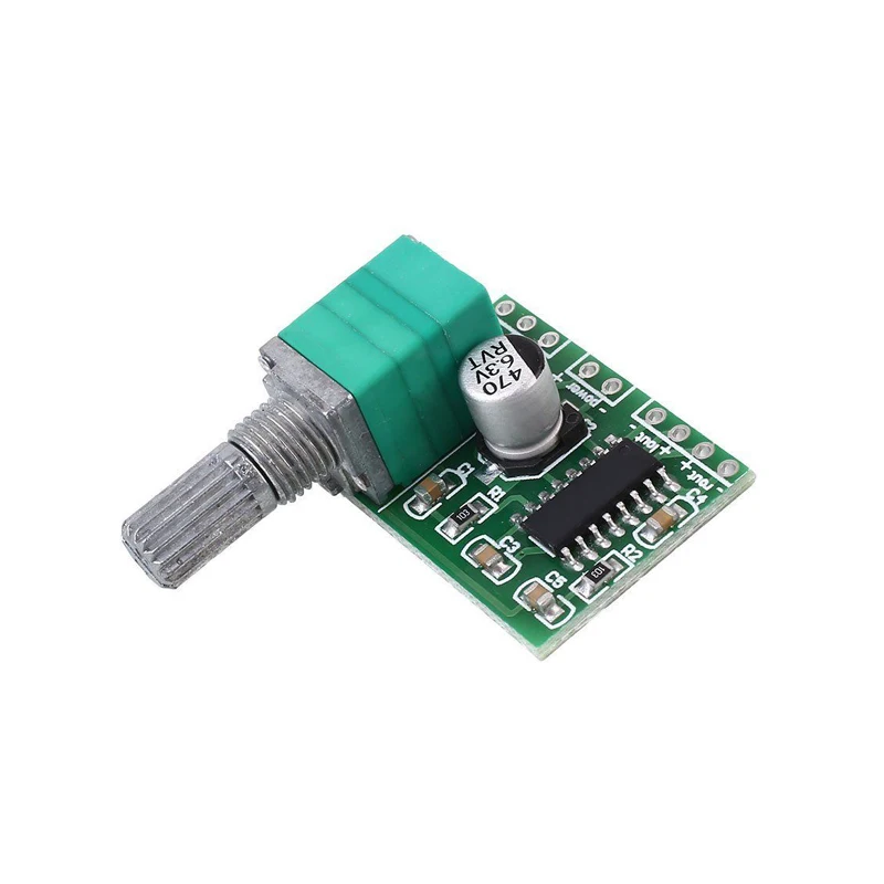 Цифровой Усилитель PAM8403 mini 5V плата с переключателем и потенциометром питанием от