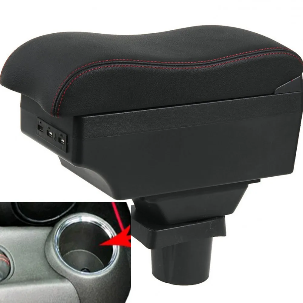 Для MINI cooper F56 F55 подлокотник USB зарядка повышающий двойной слой центральный