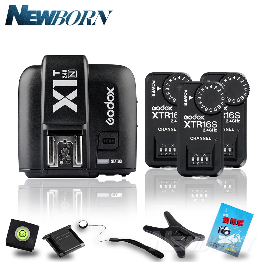 Беспроводной триггер Godox X1T N TTL 2 4G для Nikon + 3x XTR 16S приемник вспышки V850 V860IIC/F V860C/N V850II