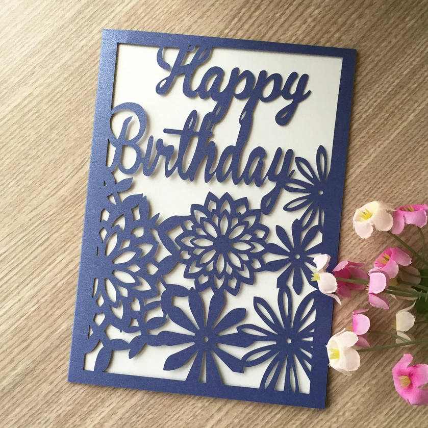 

100pcs/lot Birthday Thank You Cards Postcard greeting card Happy Birthday Blessing gift card Christmas Valentine Invitation