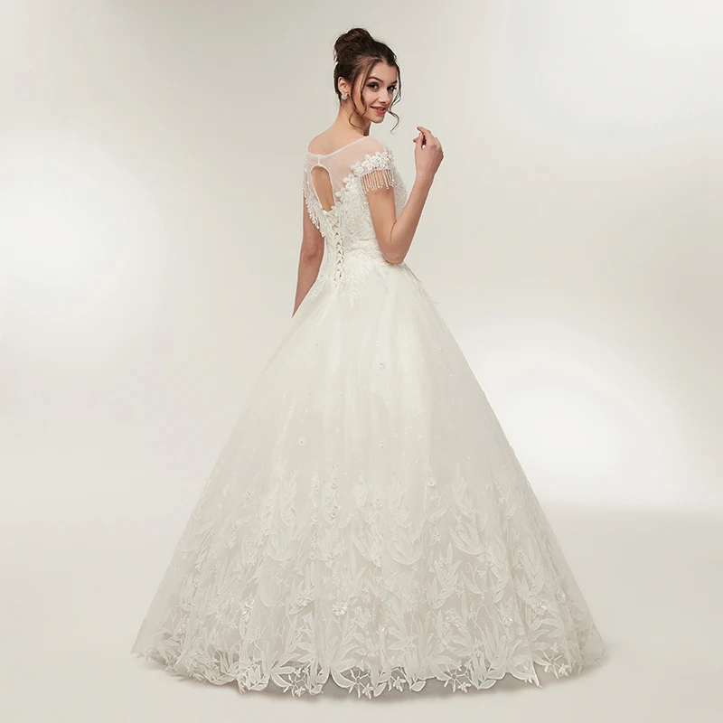 Forevergracedress Новые свадебные платья с рукавами крылышками 2019 трапециевидные
