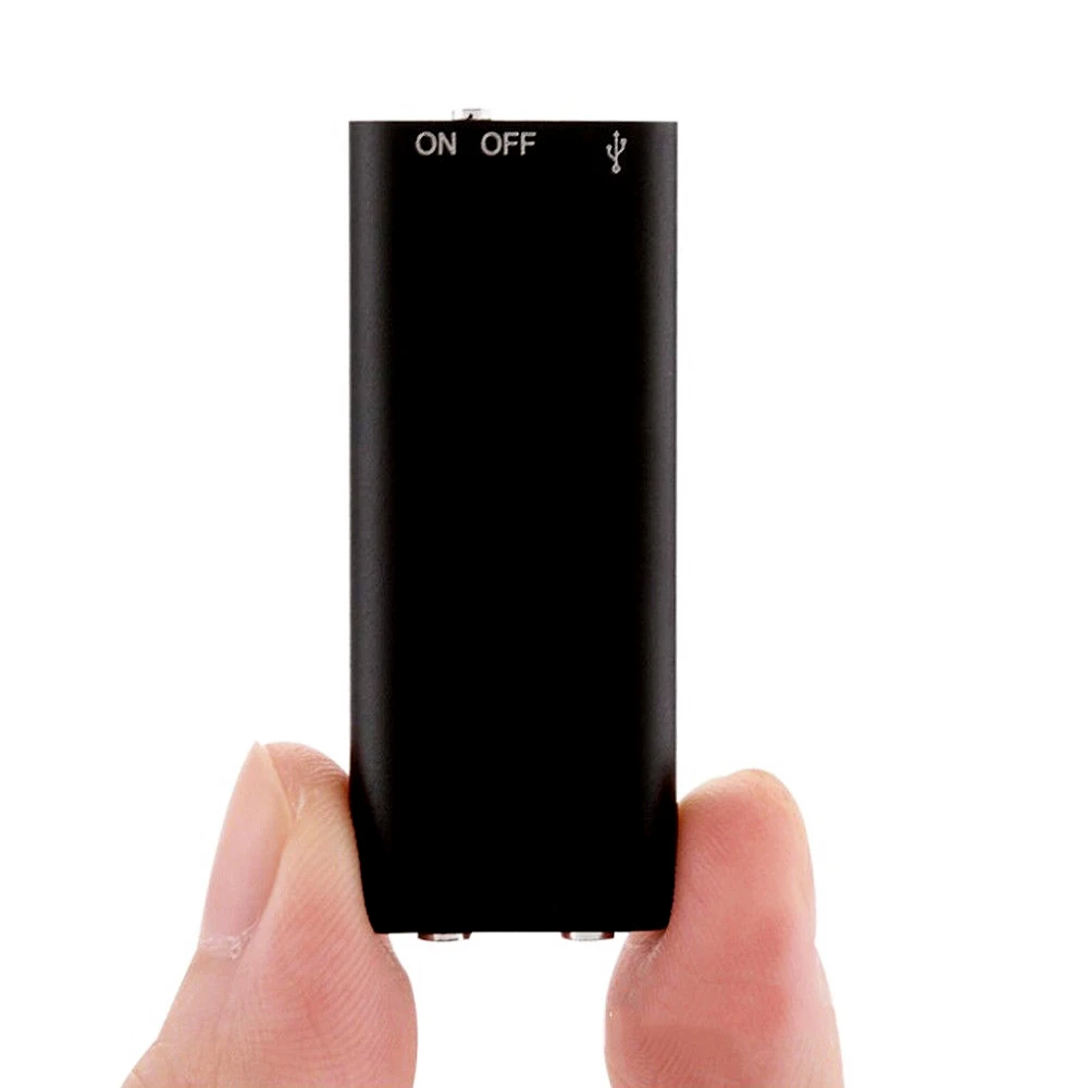 Черный 2 в 1 Мини аудио диктофон ручка USB флэш-диск ультра тонкий секретный цифровой маленький MP3 8 Гб плеер 14 часов записи - Цвет: Черный