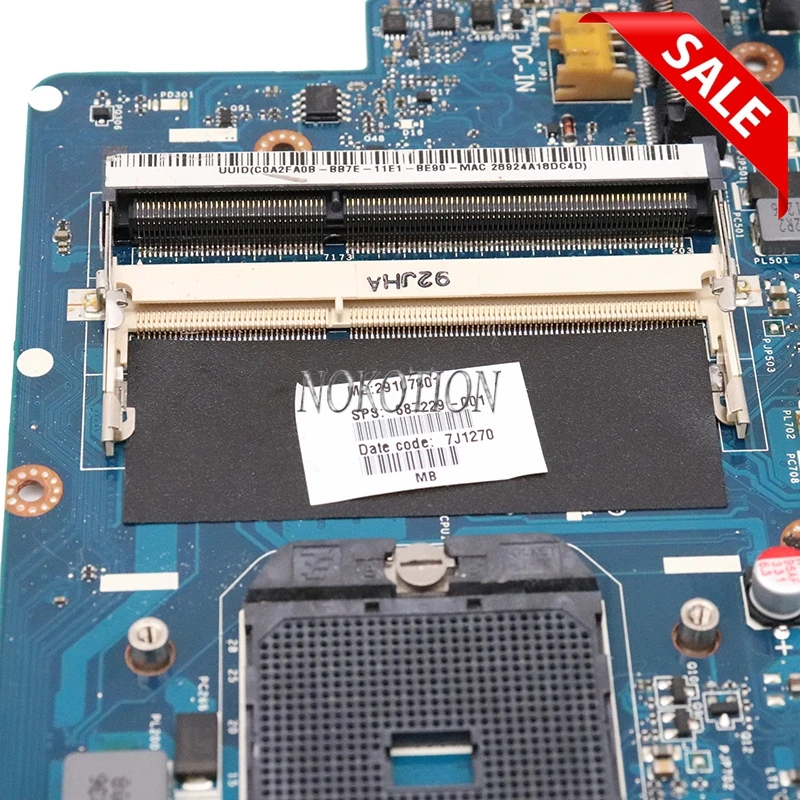 NOKOTION 687229 501 001 QCL51 LA 8712P материнская плата для ноутбука hp павильон M6 1000 разъем FS1 HD7670M