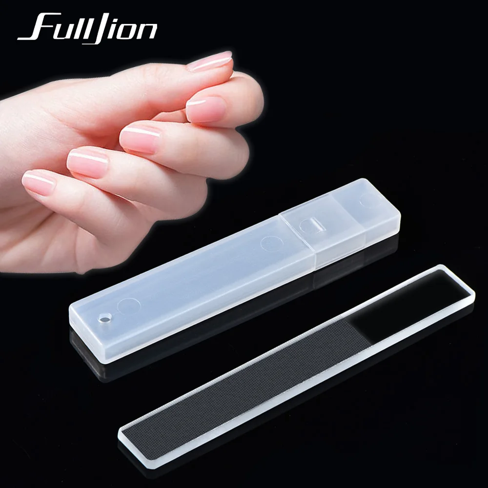 Fulljion 1 шт. пилочка для ногтей Nano glass прочная Шлифовальная Пилка Для Полировочный