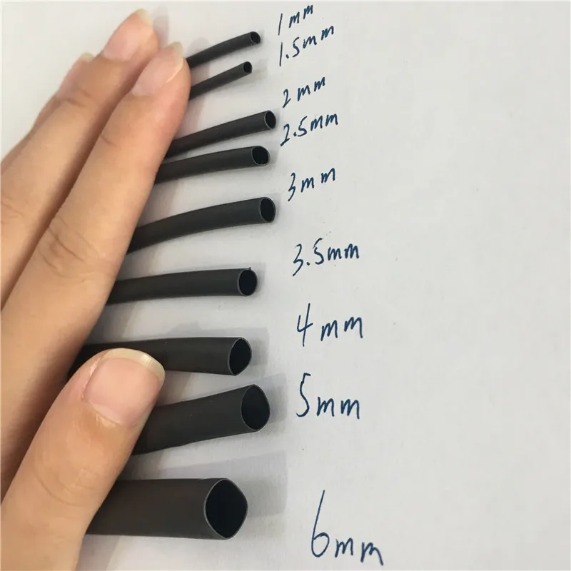 1 м/лот мм 5 2 3 4 6 термоусадочная трубка оболочка провод распродажа|heatshrink tubing|wire