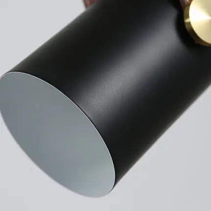 Черные железные подвессветильник светильники в скандинавском стиле лофт