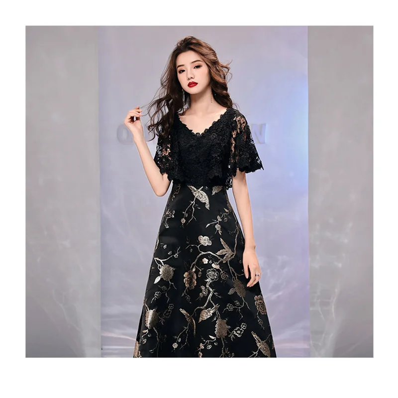 Это YiiYa Vestidos de Gala длинное платье для выпускного вечера на бретельках с открытой спиной и цветочным кружевом с v-образным вырезом женские вечерние платья размера плюс E483