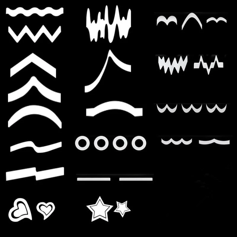 Наклейки для дизайна ногтей 24 шт./компл.|nail art decals|tip guidesart tools |