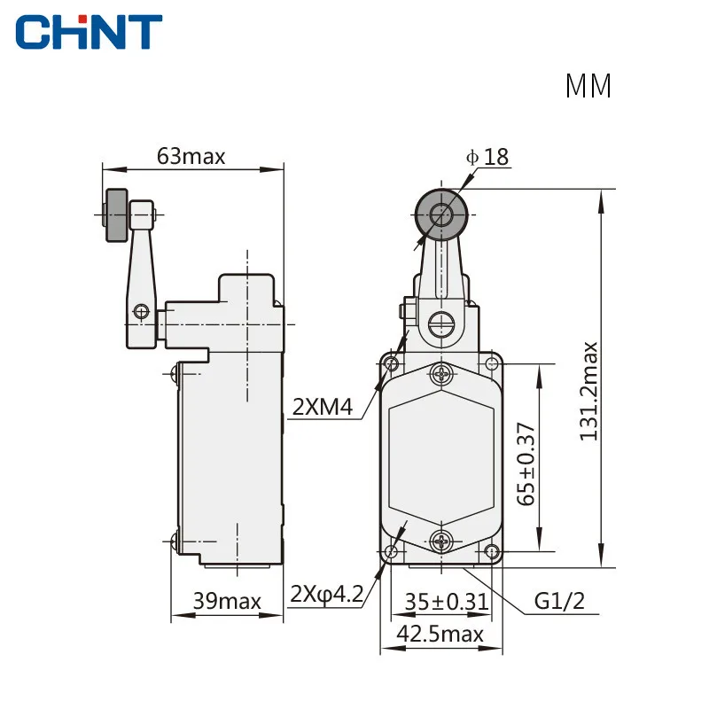 CHINT инсульт переключатель YBLX-K1/111 Одноколесный Тип безопасности может автоматический сброс один нормально открытый один часто закрывающийся