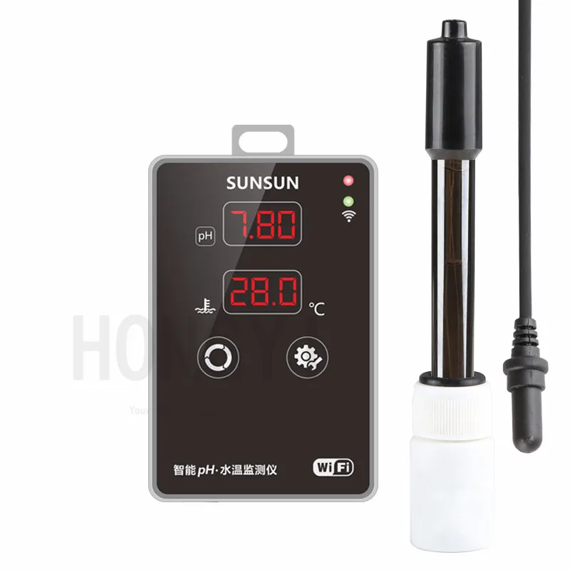 SUNSUN 1 шт. APH-300 качество воды в аквариуме рН-тестер аквариума рН-тестер термометр Высокоточный долгосрочный мониторинг - Цвет: PH tester